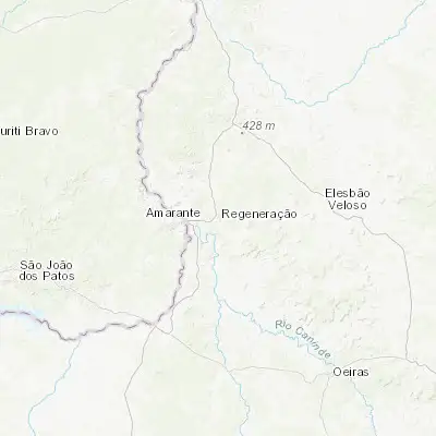 Map showing location of Regeneração (-6.231220, -42.686910)