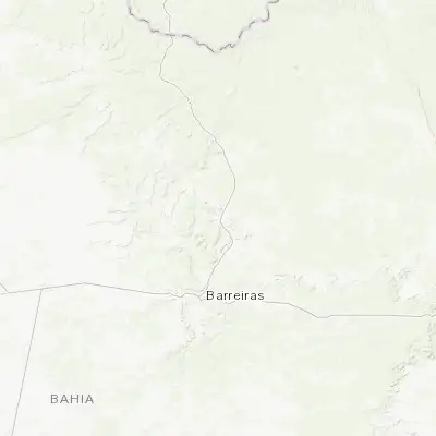 Map showing location of Riachão das Neves (-11.746110, -44.910000)