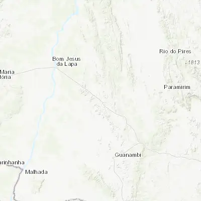 Map showing location of Riacho de Santana (-13.609170, -42.938890)