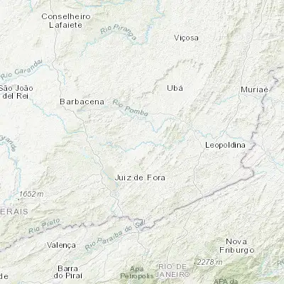 Map showing location of Rio Novo (-21.477030, -43.125890)