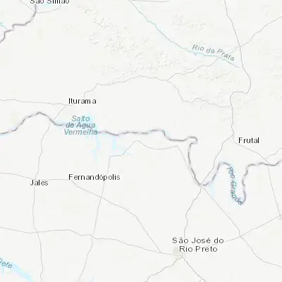 Map showing location of Riolândia (-19.980830, -49.681940)