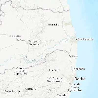 Map showing location of Salgado de São Félix (-7.356940, -35.440560)
