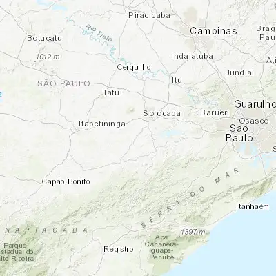 Map showing location of Salto de Pirapora (-23.648890, -47.573330)