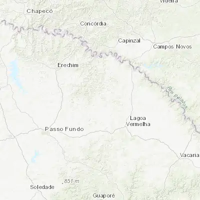 Map showing location of Sananduva (-27.949720, -51.806670)