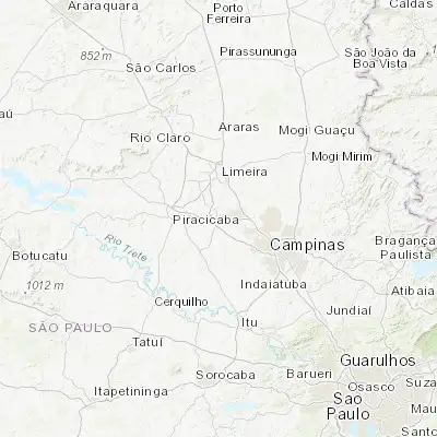 Map showing location of Santa Bárbara d'Oeste (-22.753610, -47.413610)