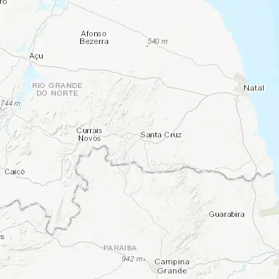 Map showing location of Santa Cruz (-6.229440, -36.022780)