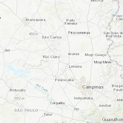 Map showing location of Santa Gertrudes (-22.456670, -47.530280)