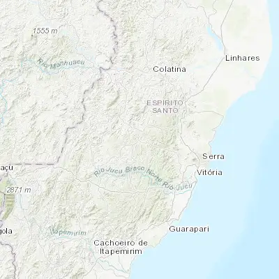 Map showing location of Santa Maria de Jetibá (-20.027450, -40.743360)