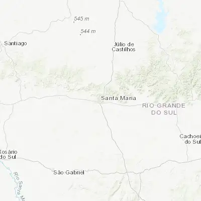 Map showing location of Santa Maria (-29.684170, -53.806940)
