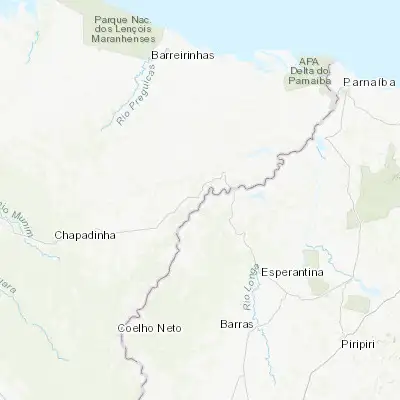 Map showing location of Santa Quitéria do Maranhão (-3.515560, -42.546670)