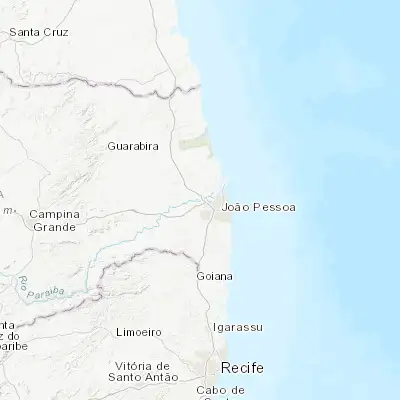 Map showing location of Santa Rita (-7.113890, -34.978060)