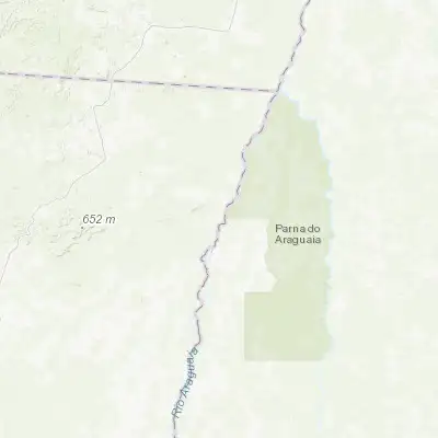 Map showing location of Santa Terezinha (-10.470590, -50.513590)