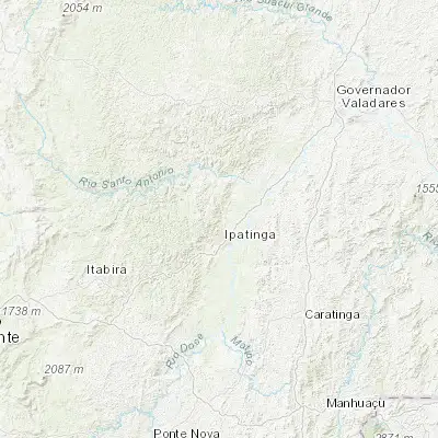 Map showing location of Santana do Paraíso (-19.363610, -42.568610)