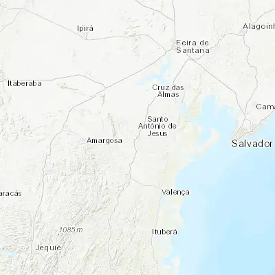 Map showing location of Santo Antônio de Jesus (-12.968890, -39.261390)