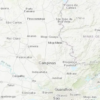 Map showing location of Santo Antônio de Posse (-22.606110, -46.919440)