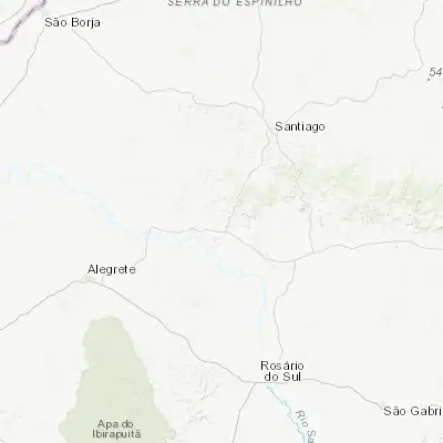 Map showing location of São Francisco de Assis (-29.550280, -55.131110)