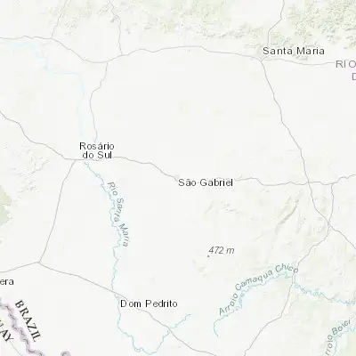 Map showing location of São Gabriel (-30.336390, -54.320000)