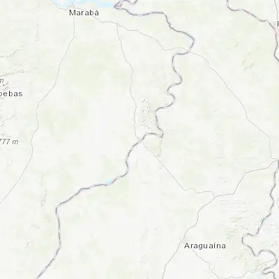 Map showing location of São Geraldo do Araguaia (-6.400560, -48.555000)