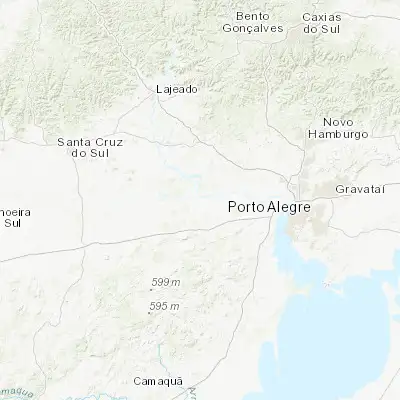 Map showing location of São Jerônimo (-29.959170, -51.722220)