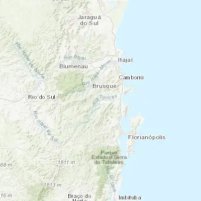 Map showing location of São João Batista (-27.276110, -48.849440)