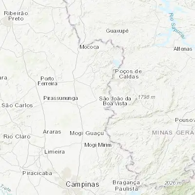 Map showing location of São João da Boa Vista (-21.969170, -46.798060)