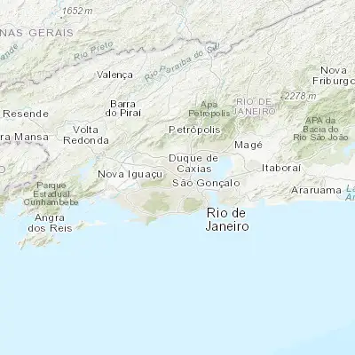 Map showing location of São João de Meriti (-22.803890, -43.372220)