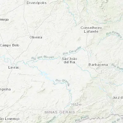 Map showing location of São João del Rei (-21.135560, -44.261670)