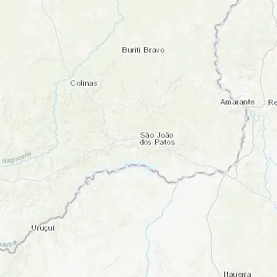 Map showing location of São João dos Patos (-6.495000, -43.702220)