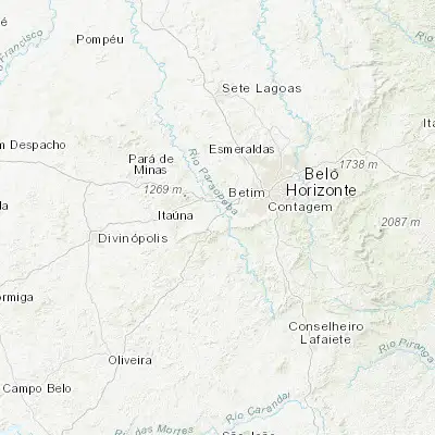 Map showing location of São Joaquim de Bicas (-20.049170, -44.273890)