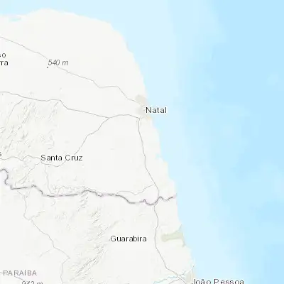 Map showing location of São José de Mipibu (-6.074720, -35.237780)