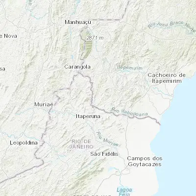 Map showing location of São José do Calçado (-21.025280, -41.654440)