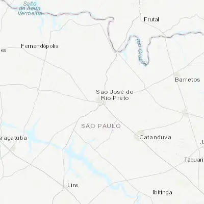 Map showing location of São José do Rio Preto (-20.819720, -49.379440)