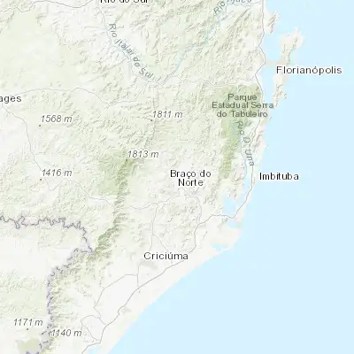 Map showing location of São José (-28.211710, -49.163200)