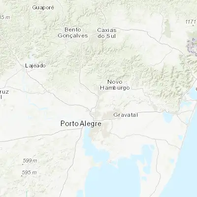Map showing location of São Leopoldo (-29.760280, -51.147220)
