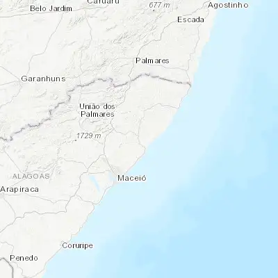 Map showing location of São Luís do Quitunde (-9.318330, -35.561110)