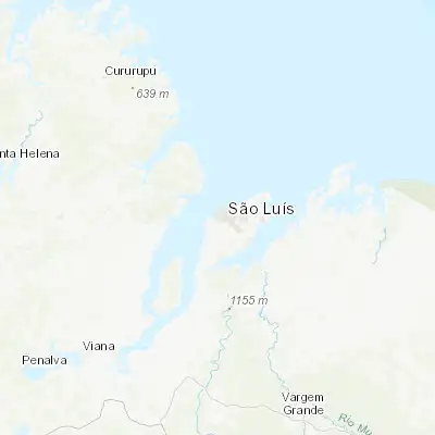 Map showing location of São Luís (-2.529720, -44.302780)