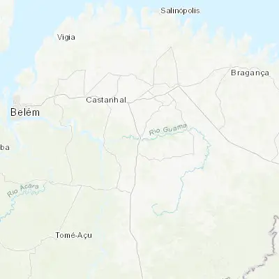 Map showing location of São Miguel do Guamá (-1.626670, -47.483330)