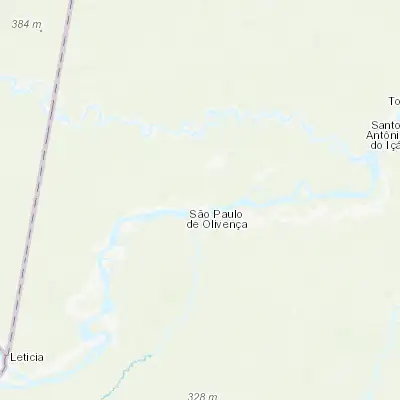 Map showing location of São Paulo de Olivença (-3.378330, -68.872500)