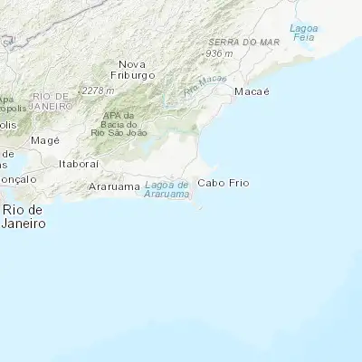 Map showing location of São Pedro da Aldeia (-22.839170, -42.102780)