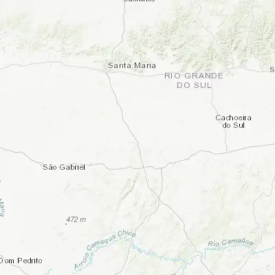 Map showing location of São Sepé (-30.160560, -53.565280)