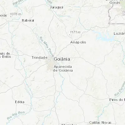 Map showing location of Senador Canedo (-16.708060, -49.093060)