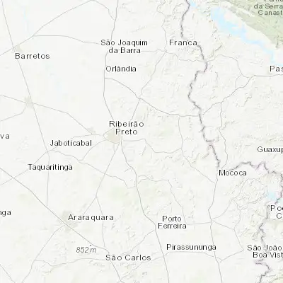 Map showing location of Serrana (-21.211390, -47.595560)
