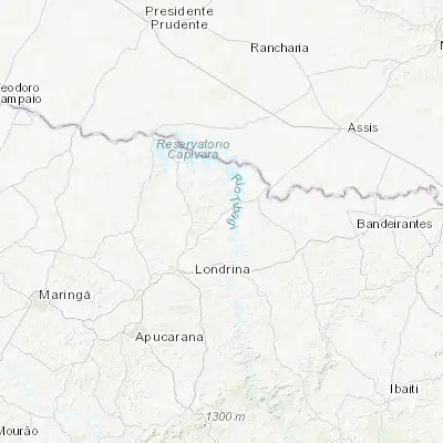 Map showing location of Sertanópolis (-23.058610, -51.036390)