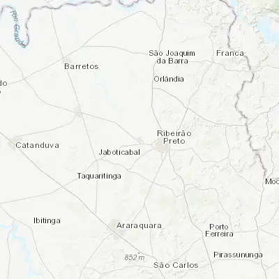 Map showing location of Sertãozinho (-21.137780, -47.990280)