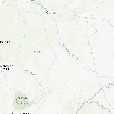 Map showing location of Simplício Mendes (-7.853890, -41.910280)