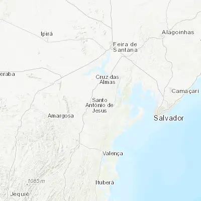 Map showing location of Sobradinho (-12.833330, -39.100000)