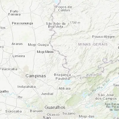 Map showing location of Socorro (-22.591390, -46.528890)