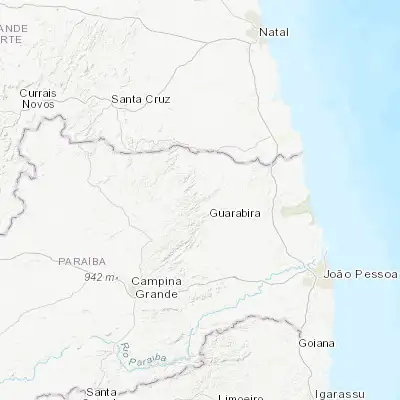 Map showing location of Solânea (-6.755000, -35.540000)