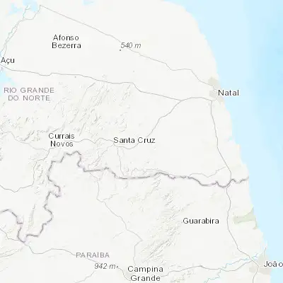Map showing location of Tangará (-6.199440, -35.801670)