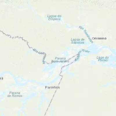 Map showing location of Terra Santa (-2.104170, -56.486940)